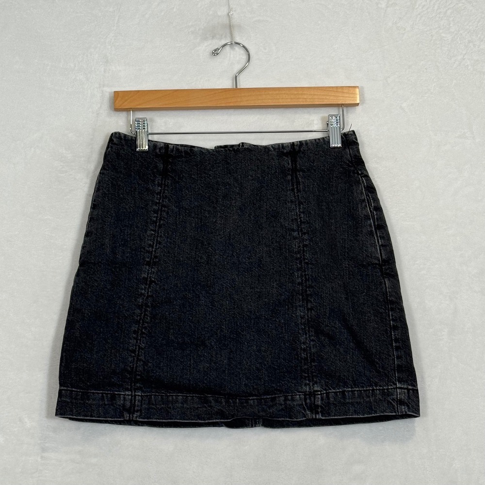 Noisy May Black Denim Mini Skirt Small